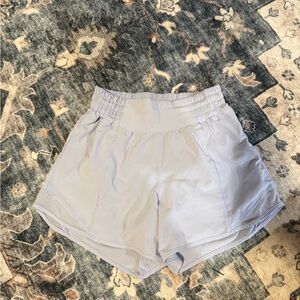 Lululemon Hotty Hot shorts 4” inseam Serene Blue